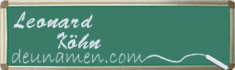 Leonard Köhn Visitenkarte